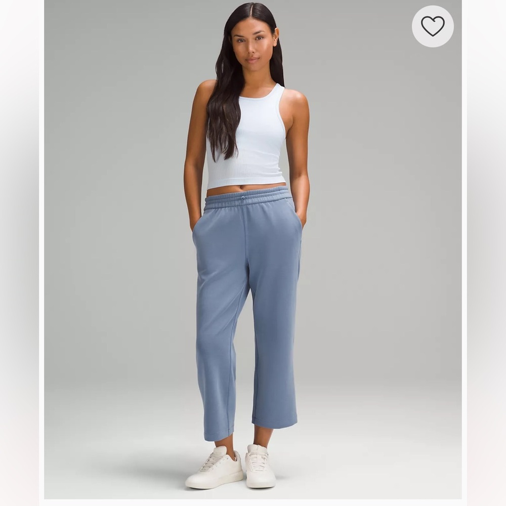 Lululemon SOFTSTREME HIGH-RISE STRAIGHT LEG CROP in Lemon Sorbet